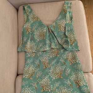 NWOT ASOS PETITE Romper Peacock Print Size 6